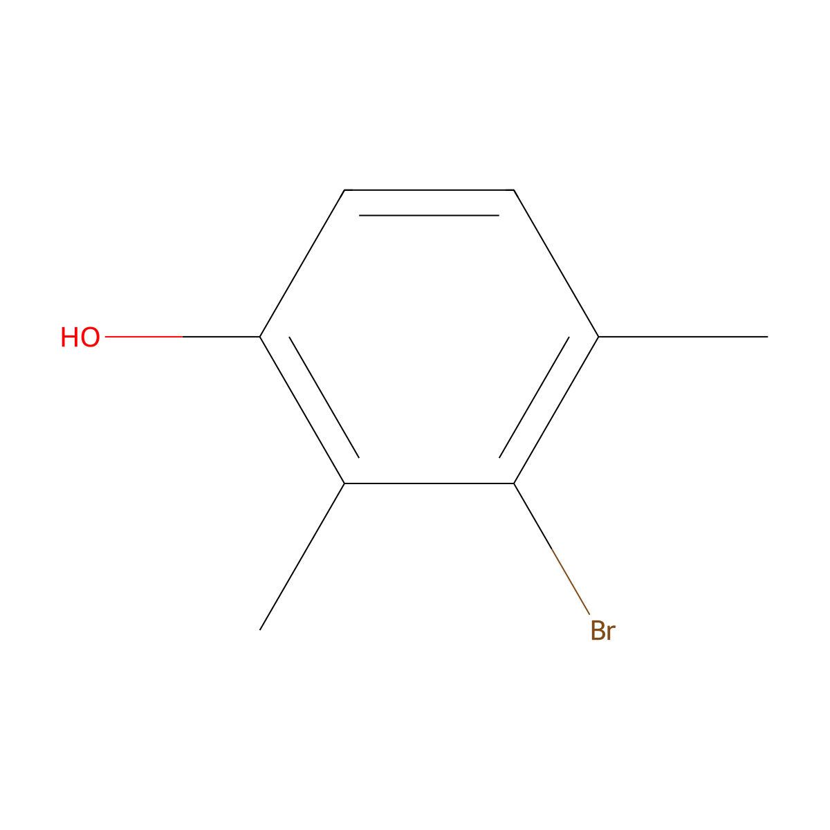 3-Bromo-2,4-dimethylphenol molecular structure, CAS 74571-81-6
