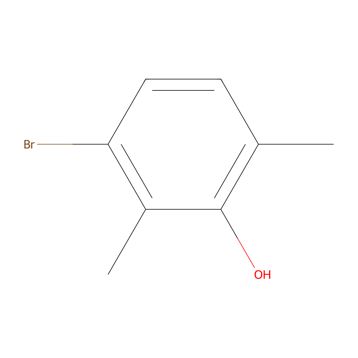 3-Bromo-2,6-dimethylphenol molecular structure, CAS 74571-82-7