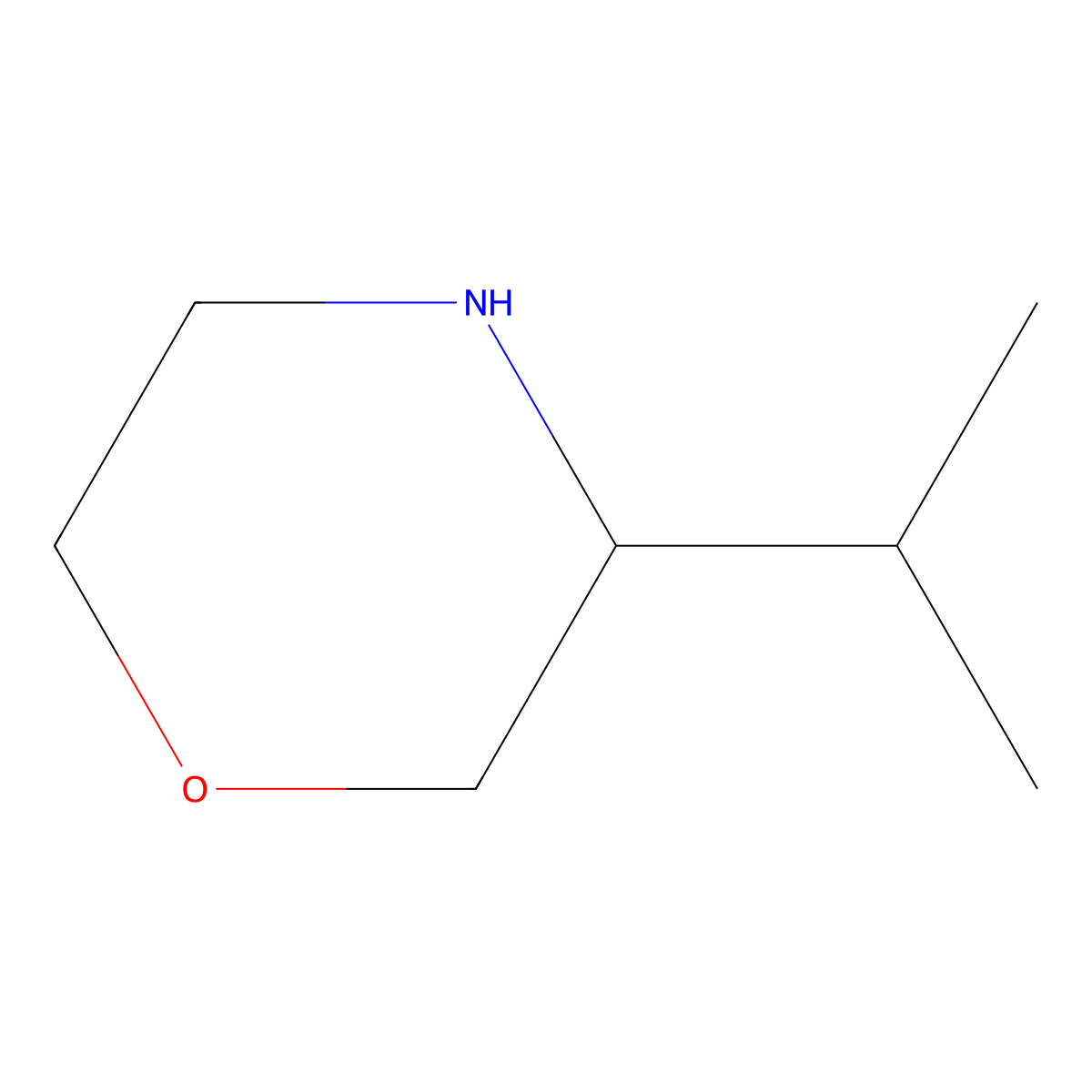 (R)-3-isopropylmorpholine molecular structure, CAS 74572-01-3