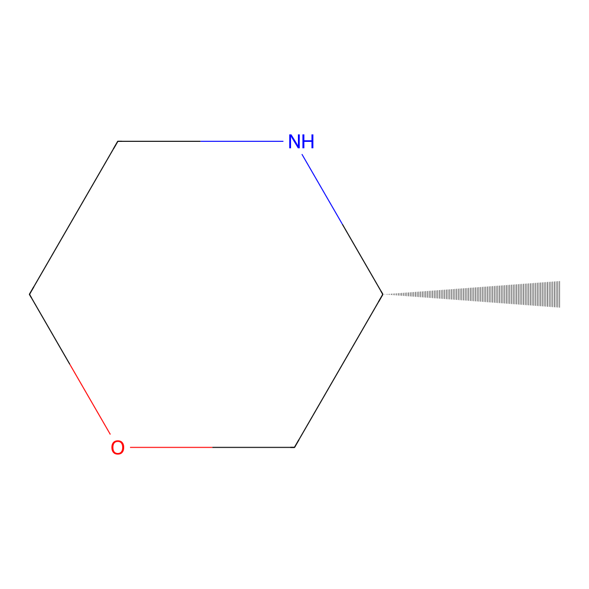 (R)-3-Methylmorpholine molecular structure, CAS 74572-04-6