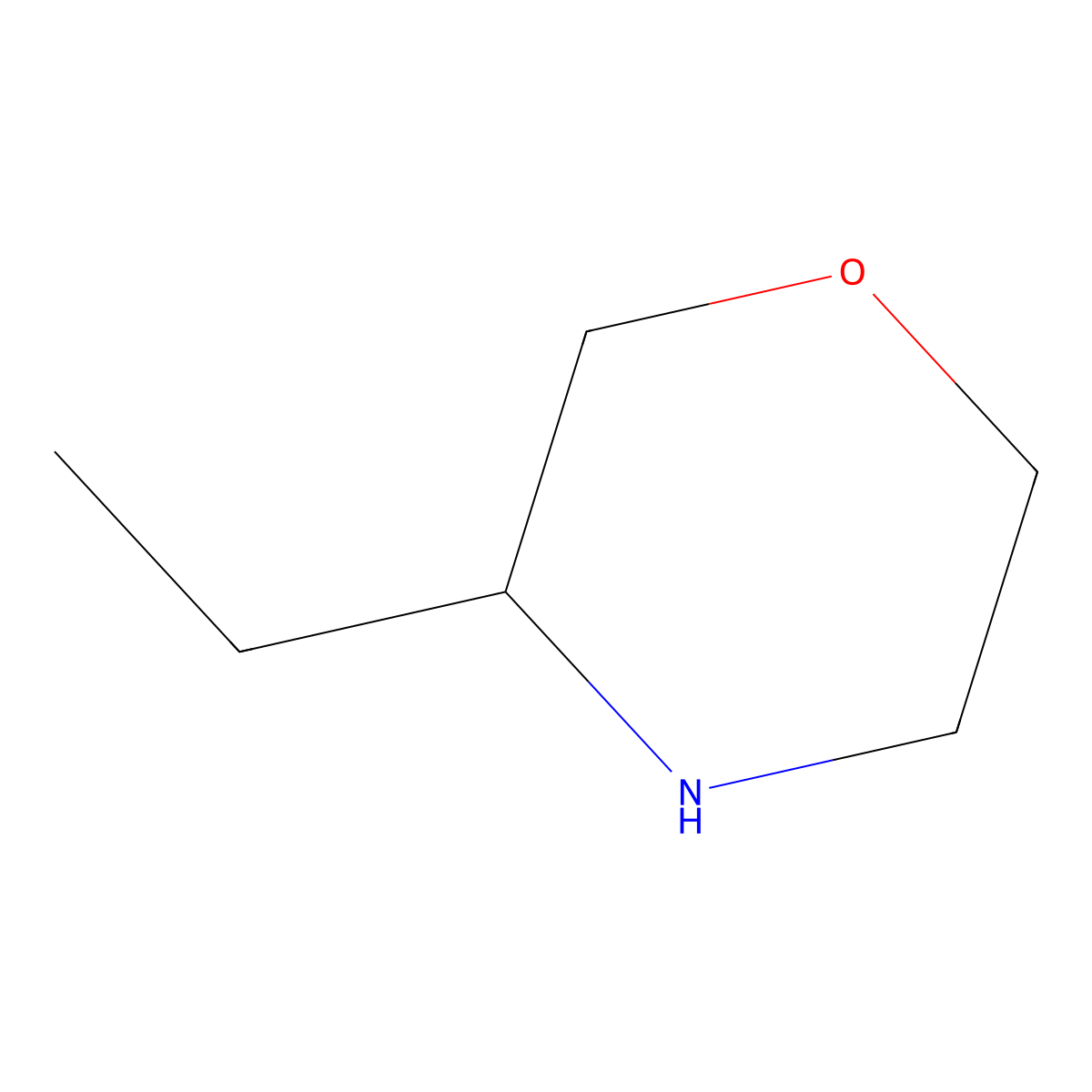 (3R)-3-Ethylmorpholine molecular structure, CAS 74572-05-7