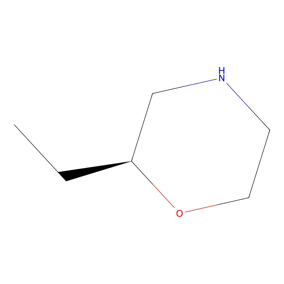 (S)-2-Ethylmorpholine molecular structure, CAS 74572-14-8