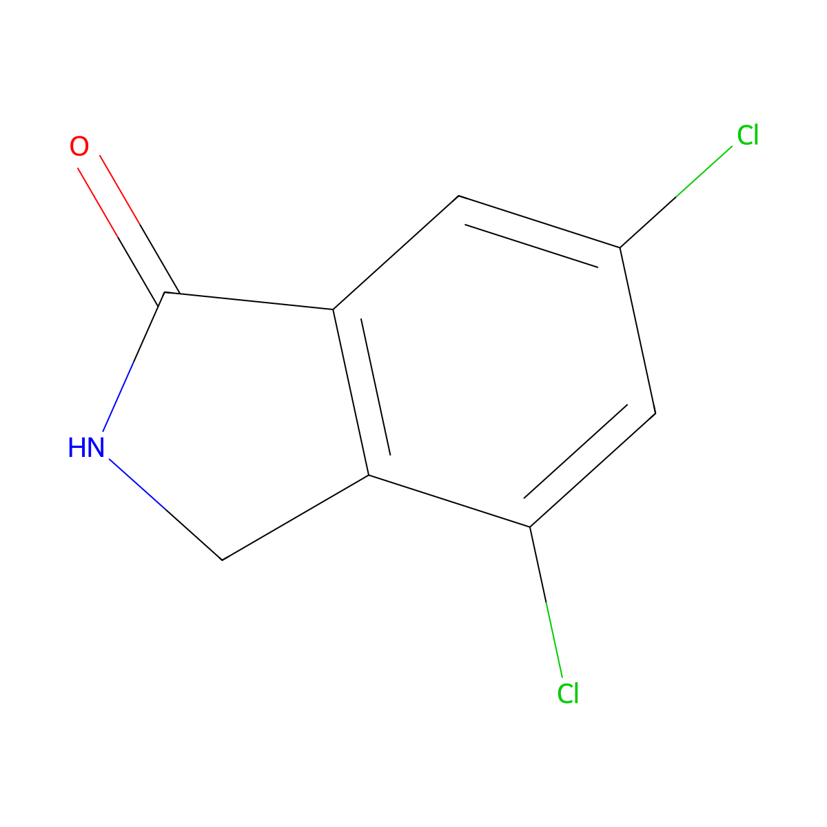 4,6-Dichloroisoindolin-1-one molecular structure, CAS 74572-30-8