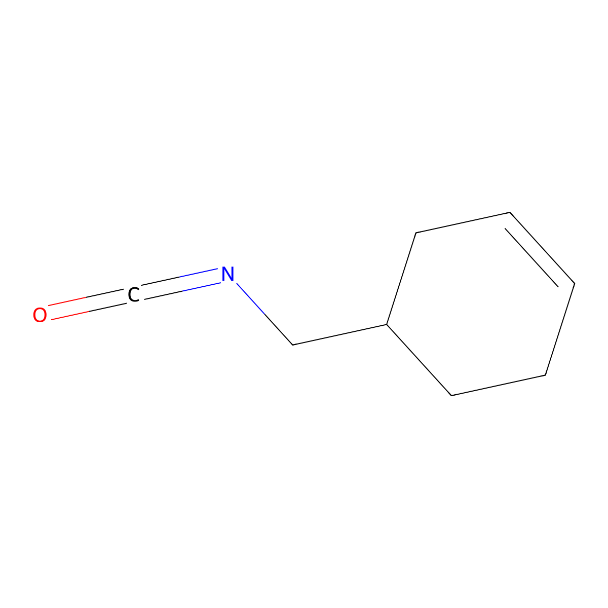 4-(Isocyanatomethyl)cyclohex-1-ene molecular structure, CAS 74572-48-8