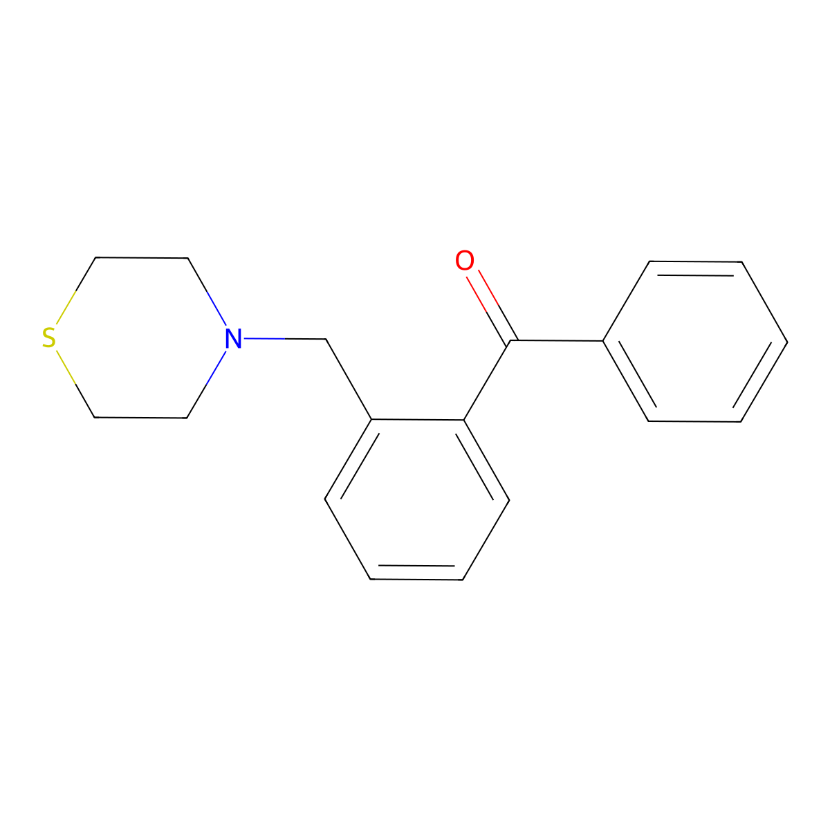 2-(Thiomorpholinomethyl)benzophenone molecular structure, CAS 745720-16-5