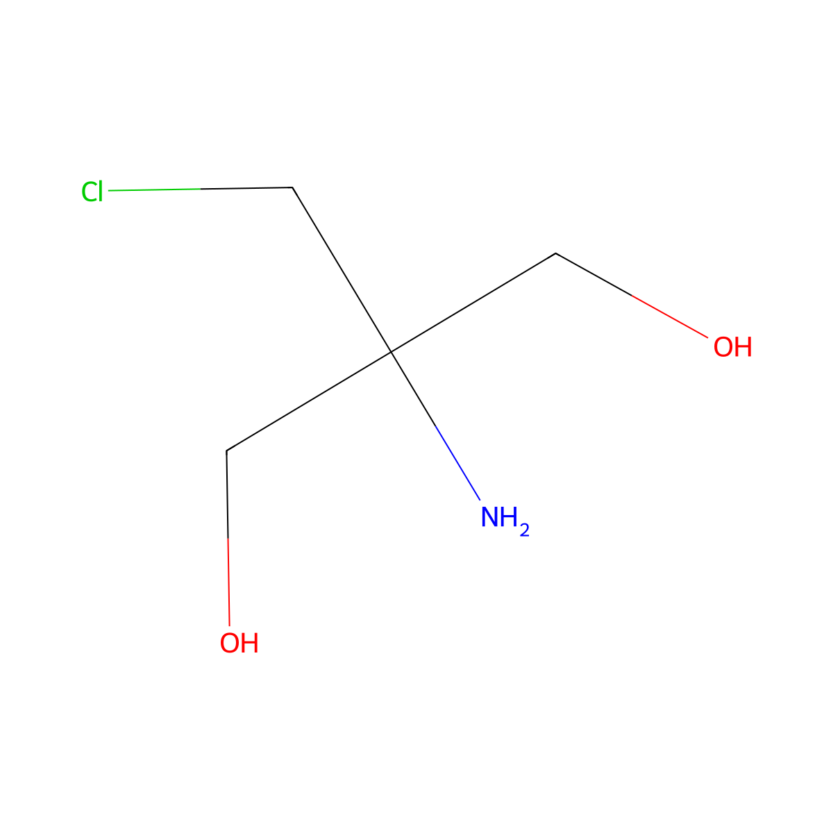 2-Amino-2-(chloromethyl)propane-1,3-diol molecular structure, CAS 745720-71-2