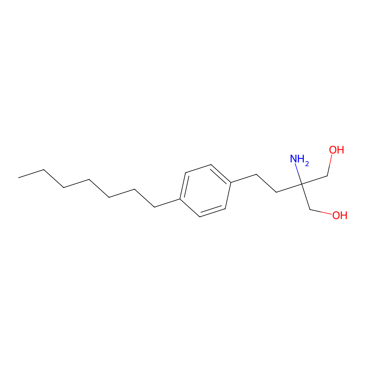 Des(octyl)heptyl fingolimod molecular structure, CAS 745767-97-9