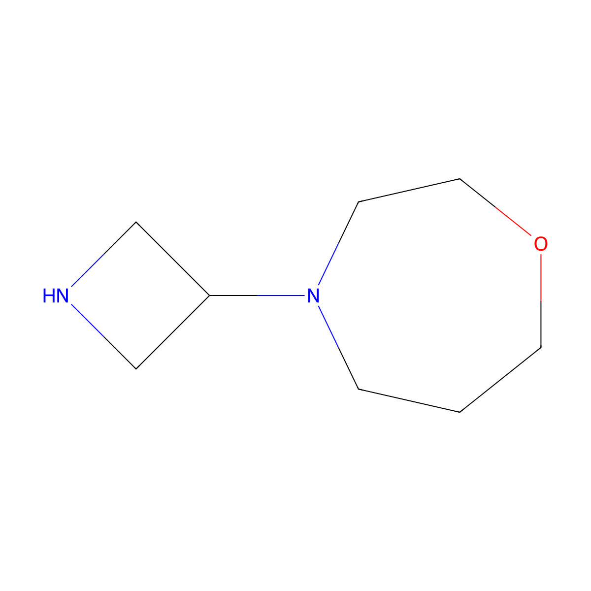 1,4-Oxazepine,4-(3-azetidinyl)hexahydro-(9CI) molecular structure, CAS 745771-82-8