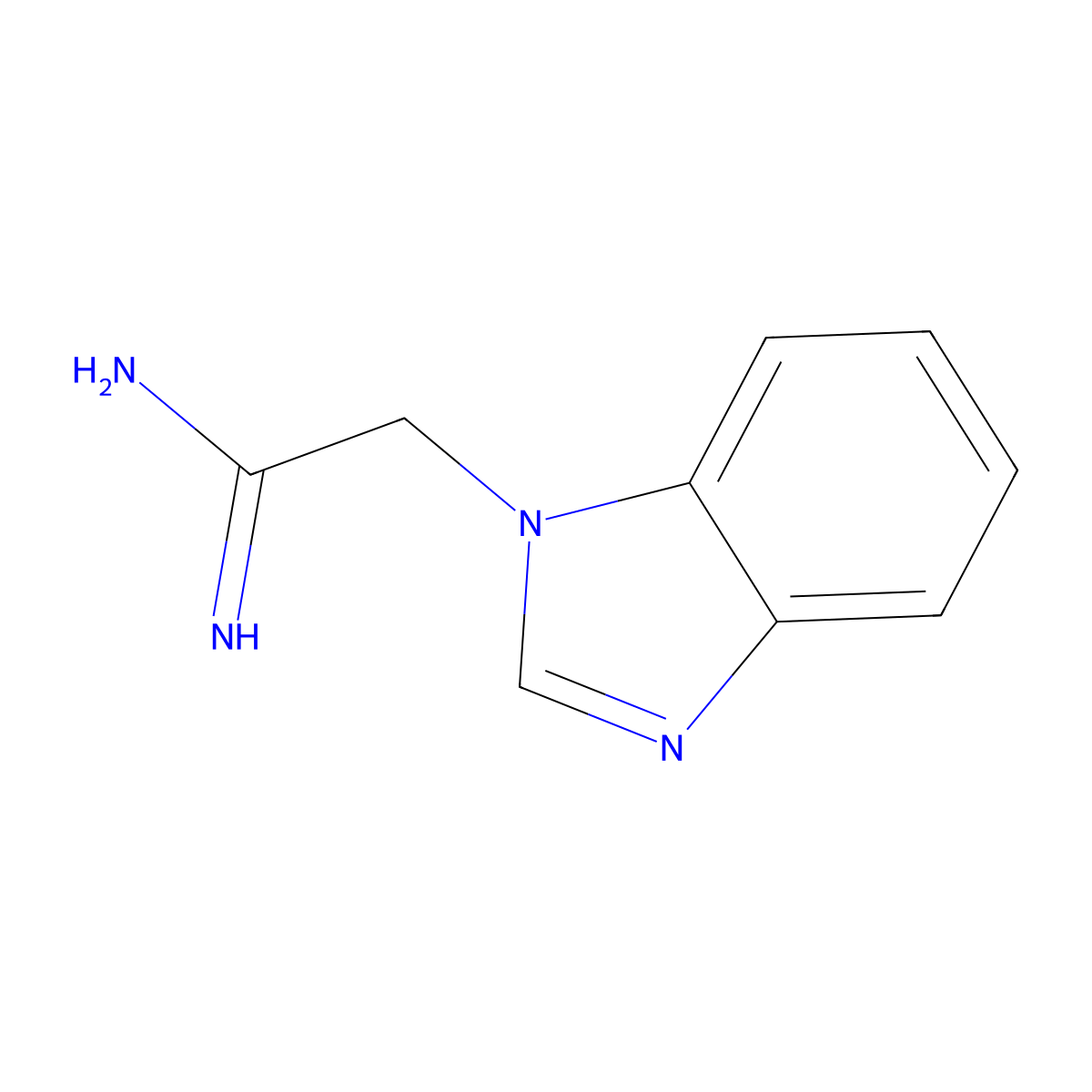 2-(Benzimidazol-1-yl)acetamidine molecular structure, CAS 745775-35-3
