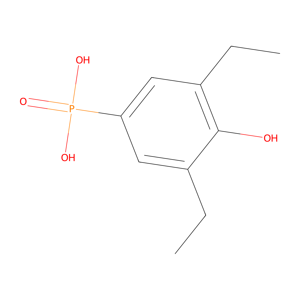 (3,5-Diethyl-4-hydroxyphenyl)phosphonic acid molecular structure, CAS 745779-94-6
