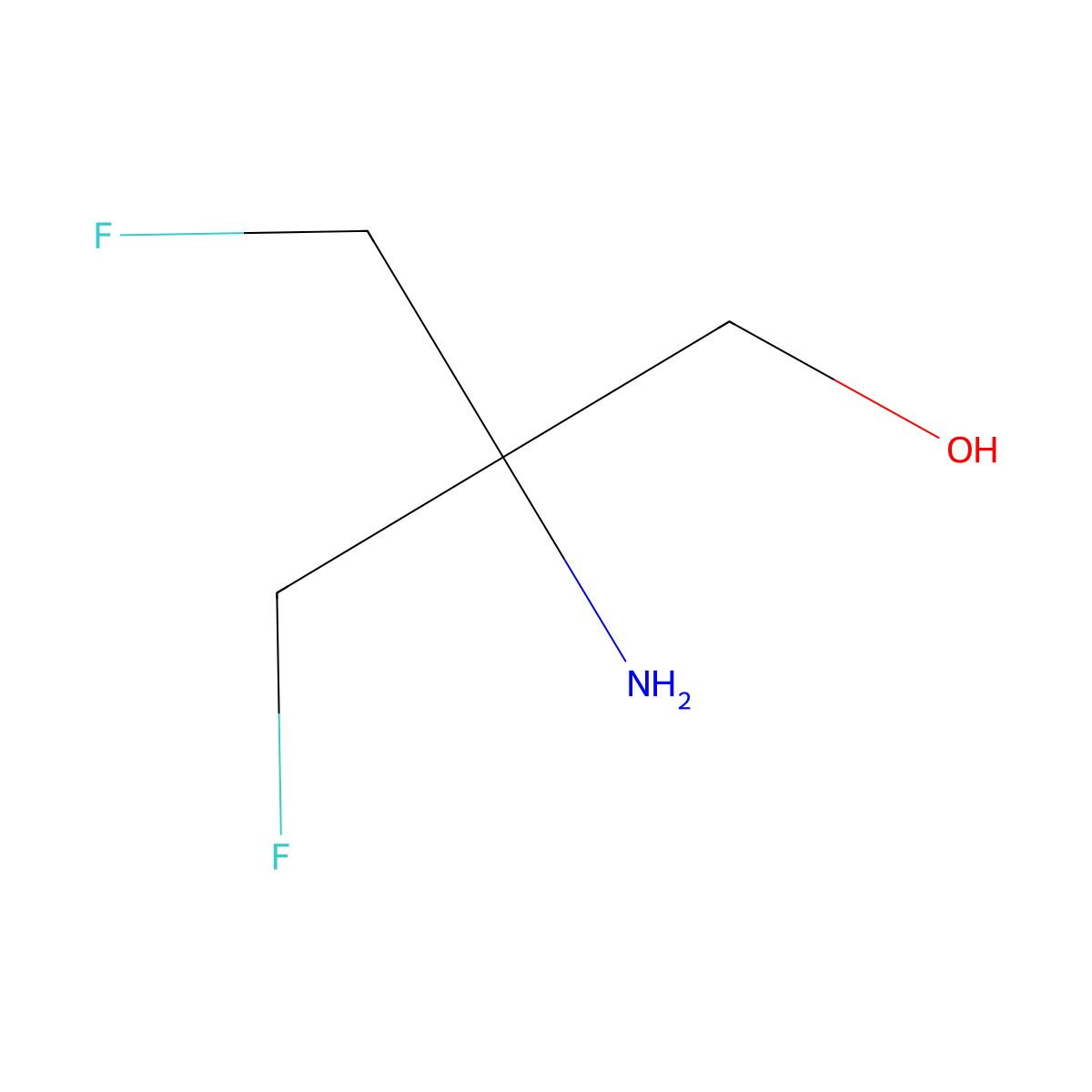 2-Amino-3-fluoro-2-(fluoromethyl)propan-1-ol molecular structure, CAS 745780-95-4