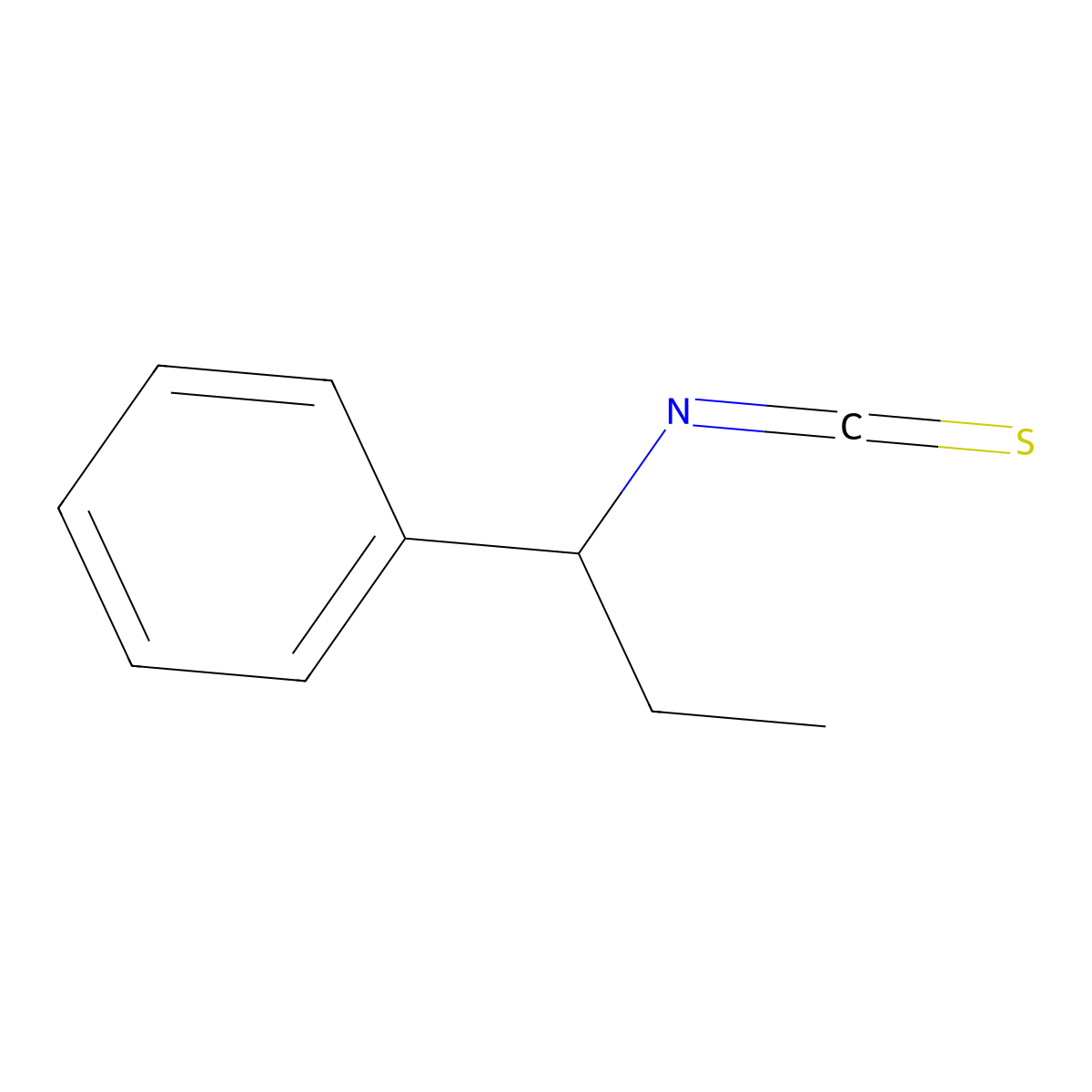 (R)-(+)-1-Phenylpropyl Isothiocyanate molecular structure, CAS 745784-00-3