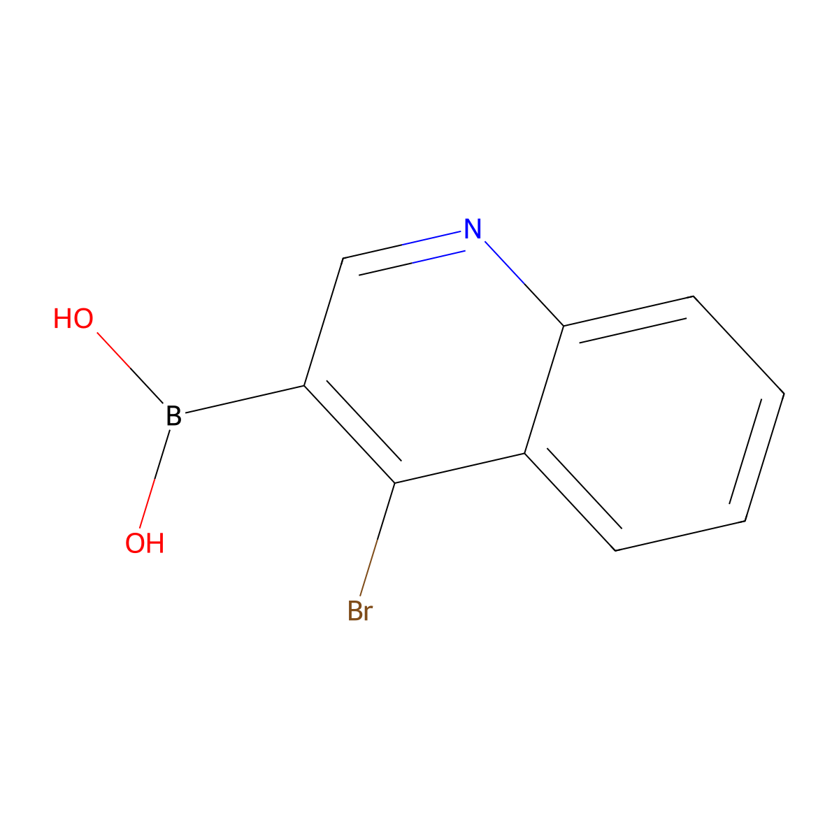 (4-Bromoquinolin-3-yl)boronic acid molecular structure, CAS 745784-06-9