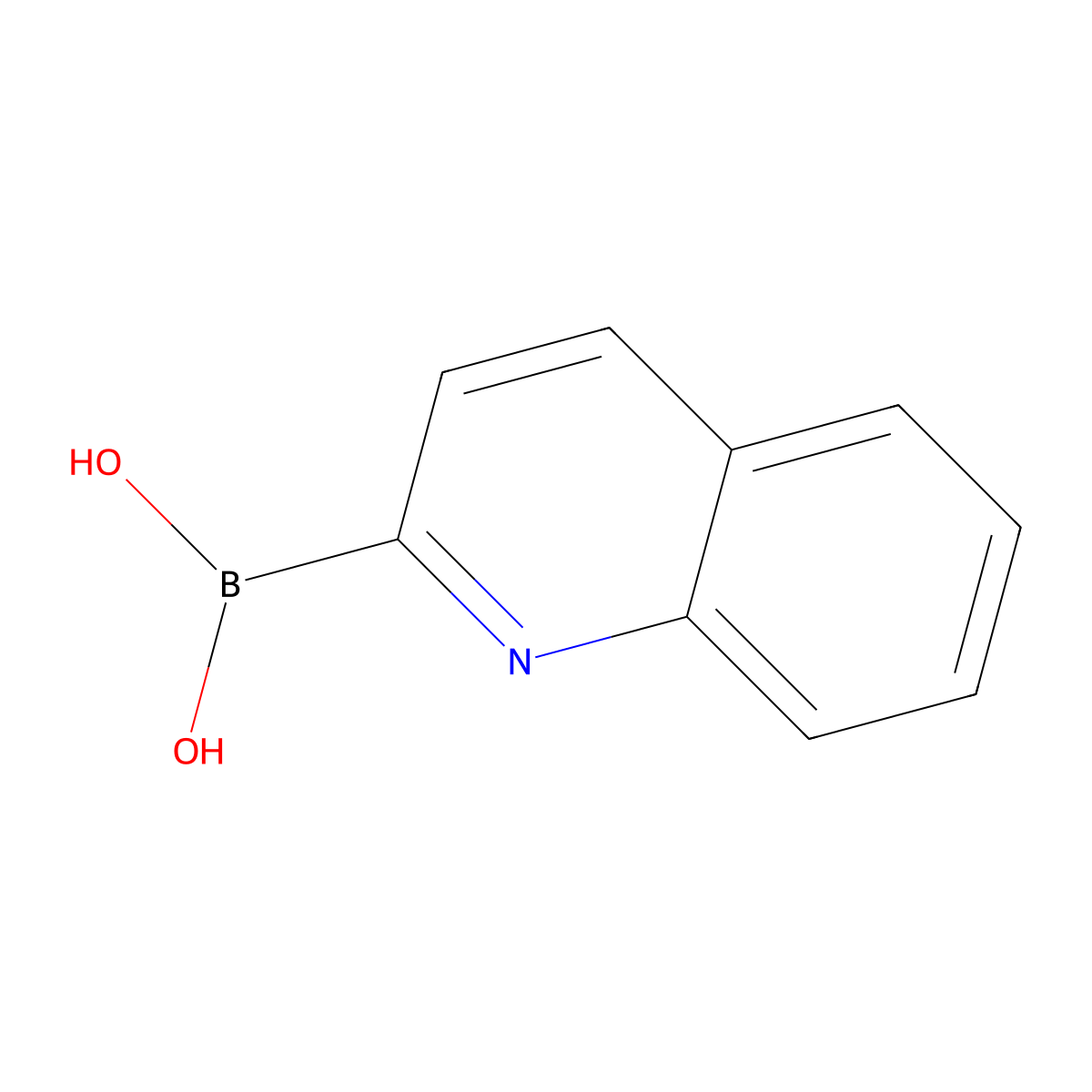Quinoline-2-boronic acid molecular structure, CAS 745784-12-7