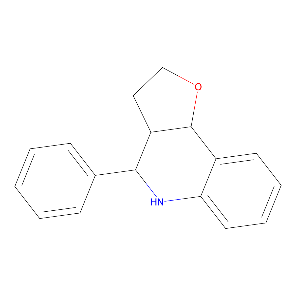 4-Phenyl-2,3,3a,4,5,9b-hexahydrofuro[3,2-c]quinoline molecular structure, CAS 745787-25-1