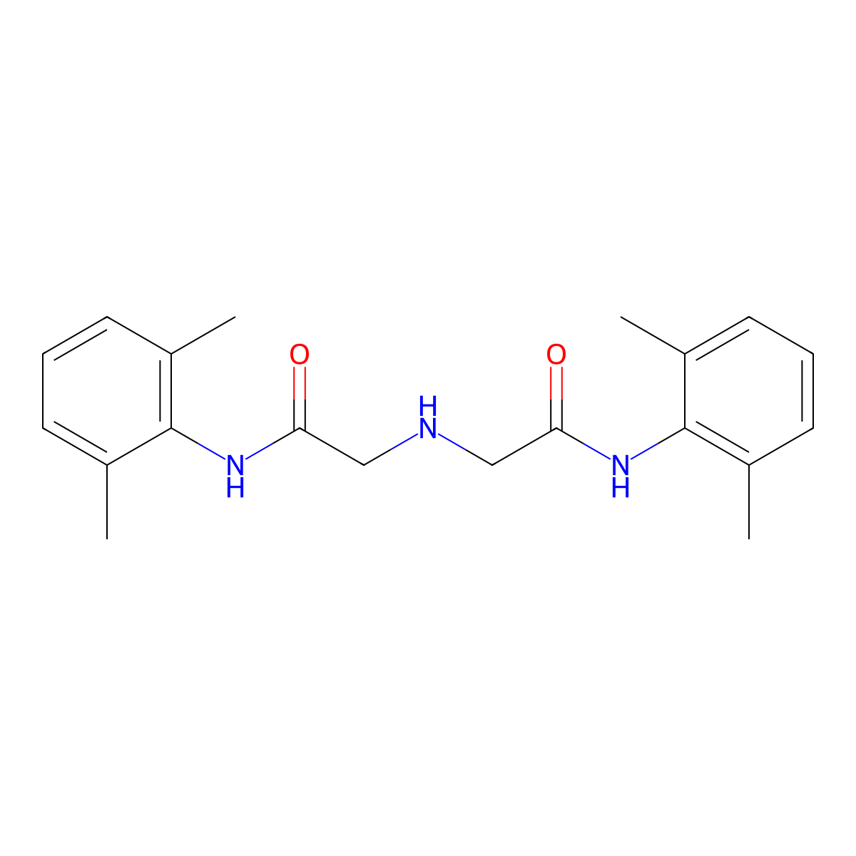 2,2'-Iminobis(N-(2,6-dimethylphenyl)acetamide) molecular structure, CAS 745798-07-6