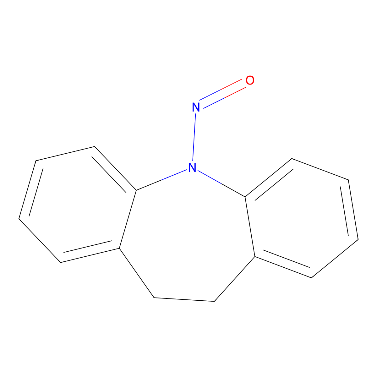 10,11-Dihydro-5-nitroso-5H-dibenz(b,f)azepine molecular structure, CAS 7458-08-4