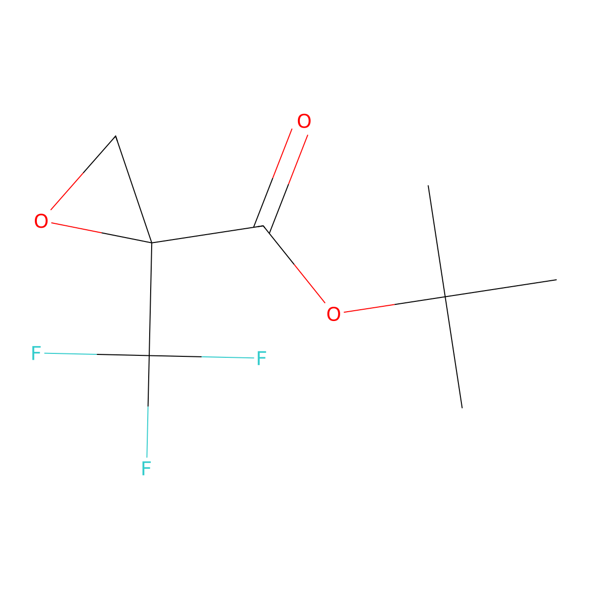 Tert-butyl 2-(trifluoromethyl)oxirane-2-carboxylate molecular structure, CAS 745821-94-7