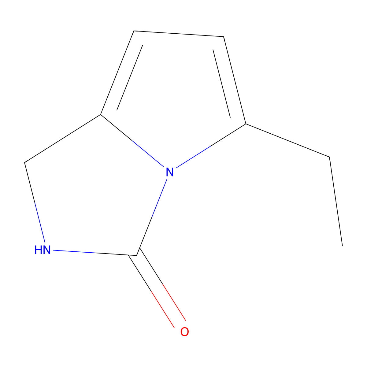 5-ethyl-1,2-dihydro-3H-Pyrrolo[1,2-c]iMidazol-3-one molecular structure, CAS 74583-37-2