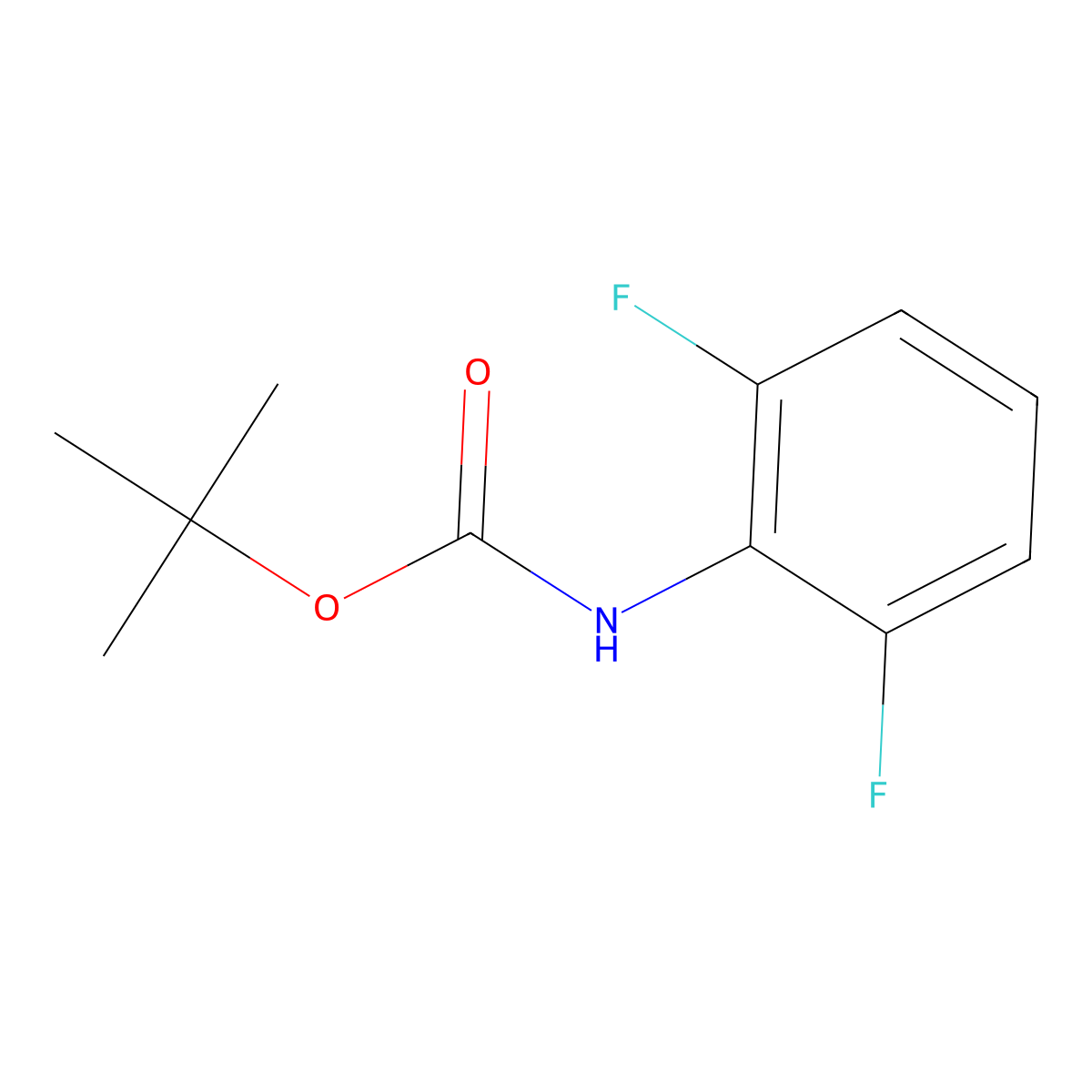 N-Boc-2,6-difluoroaniline molecular structure, CAS 745833-17-4