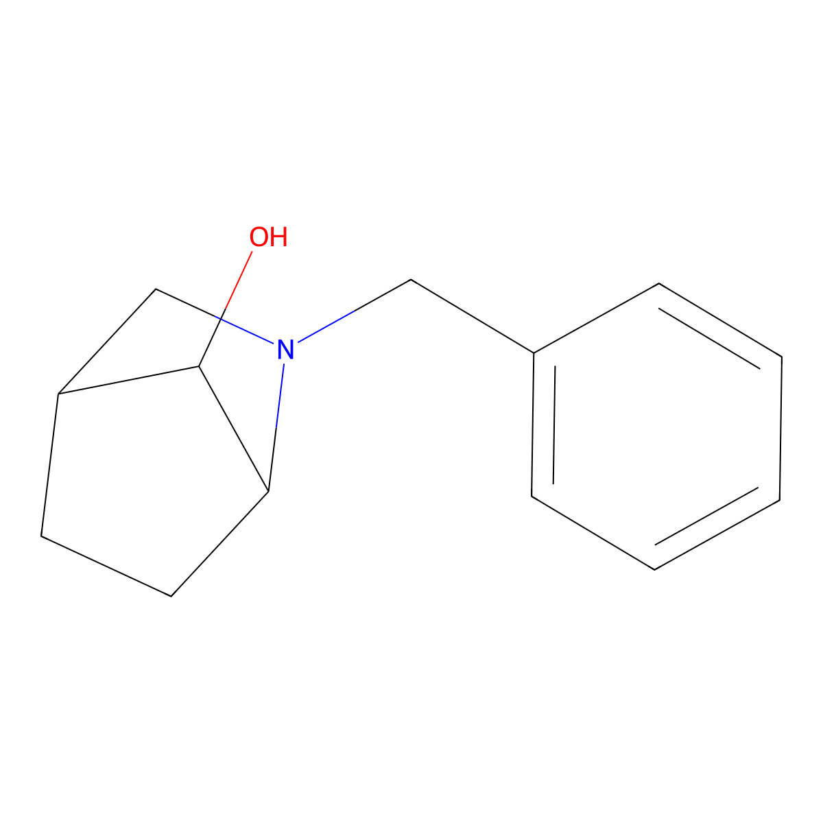 (1R,4R)-2-benzyl-2-azabicyclo[2.2.1]heptan-7-ol molecular structure, CAS 745836-29-7
