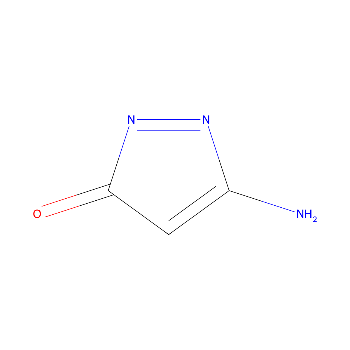 5-amino-3H-pyrazol-3-one molecular structure, CAS 74586-24-6