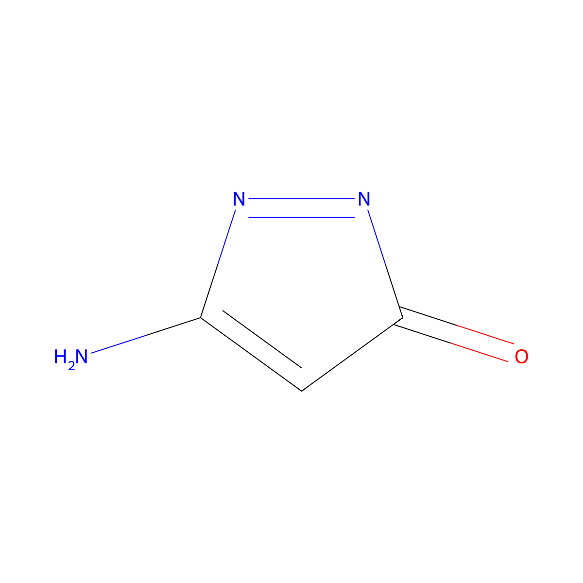 5-amino-3H-pyrazol-3-one molecular structure, CAS 74586-24-6