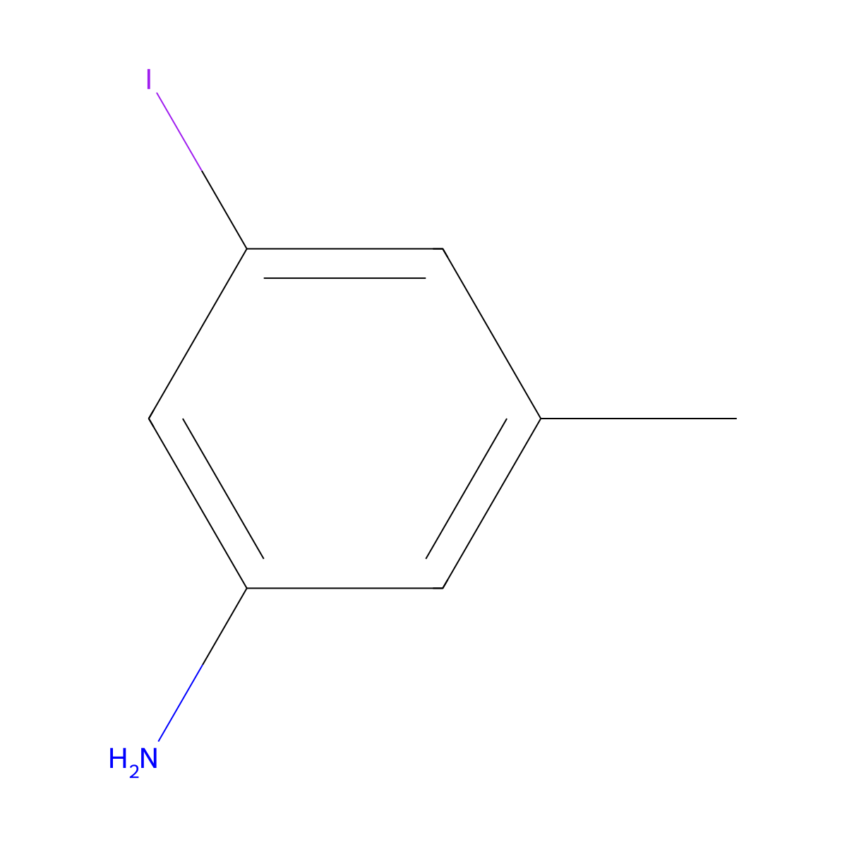 3-Iodo-5-methylaniline molecular structure, CAS 74586-54-2