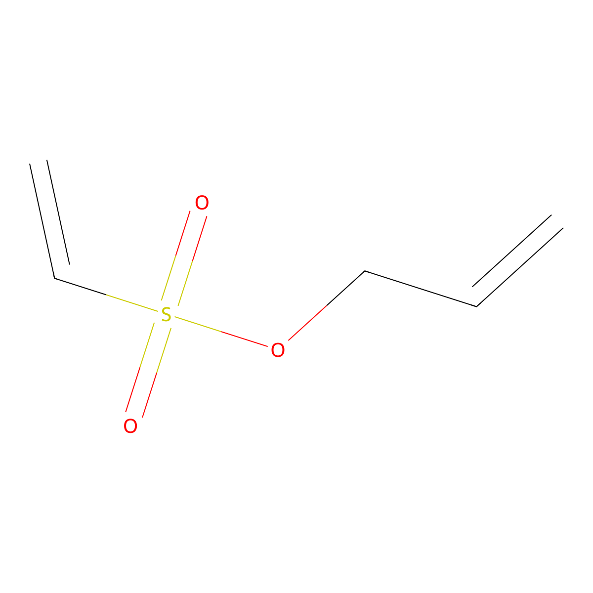 Allyl ethenesulfonate molecular structure, CAS 7459-72-5