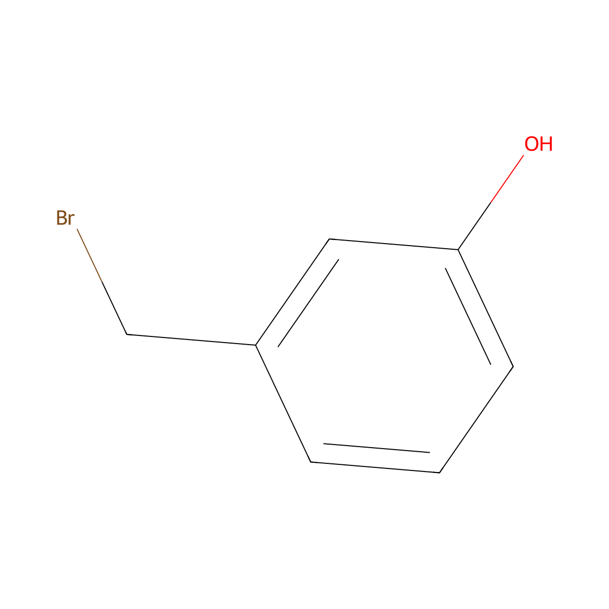 3-(Bromomethyl)phenol molecular structure, CAS 74597-04-9