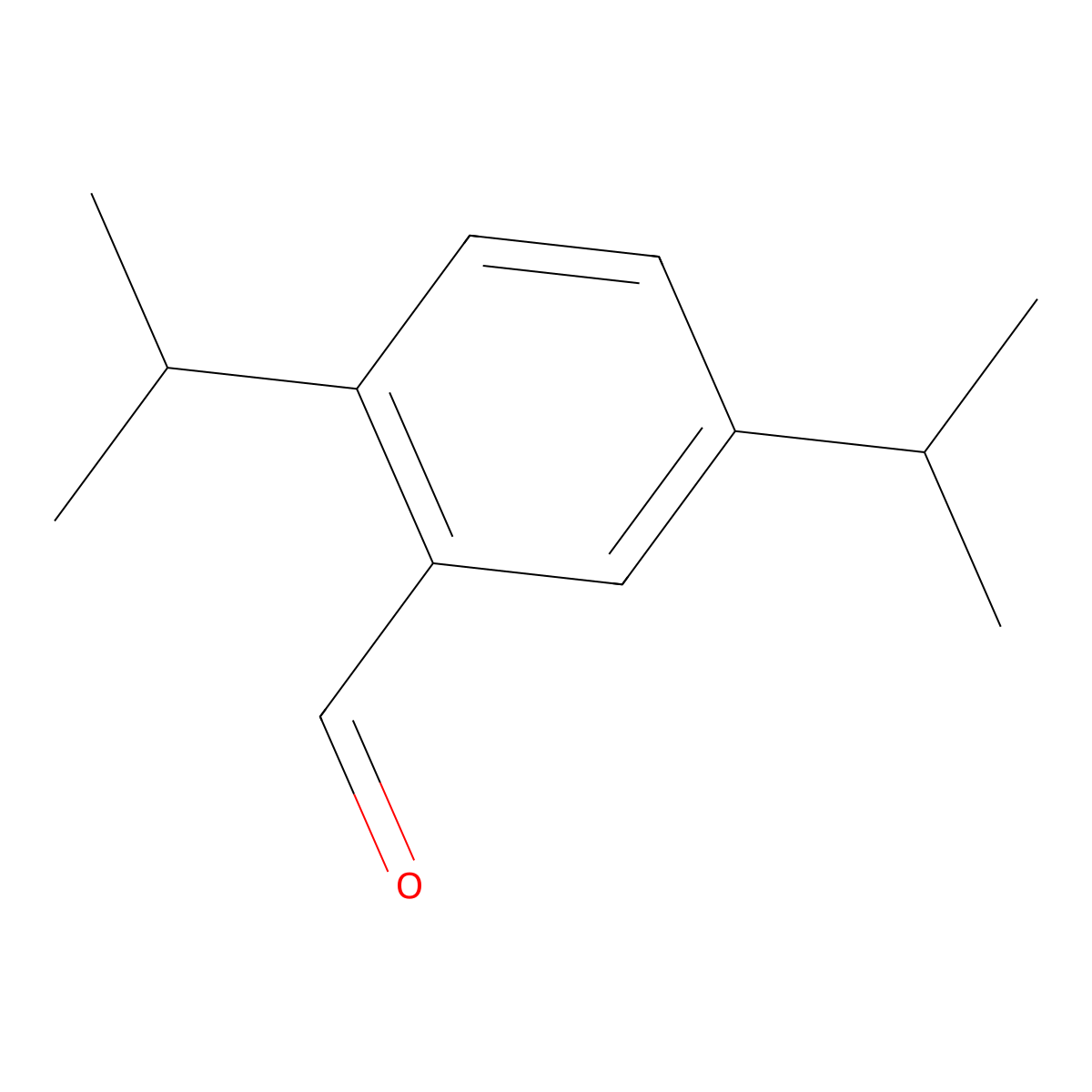 2,5-Diisopropylbenzaldehyde molecular structure, CAS 74598-75-7
