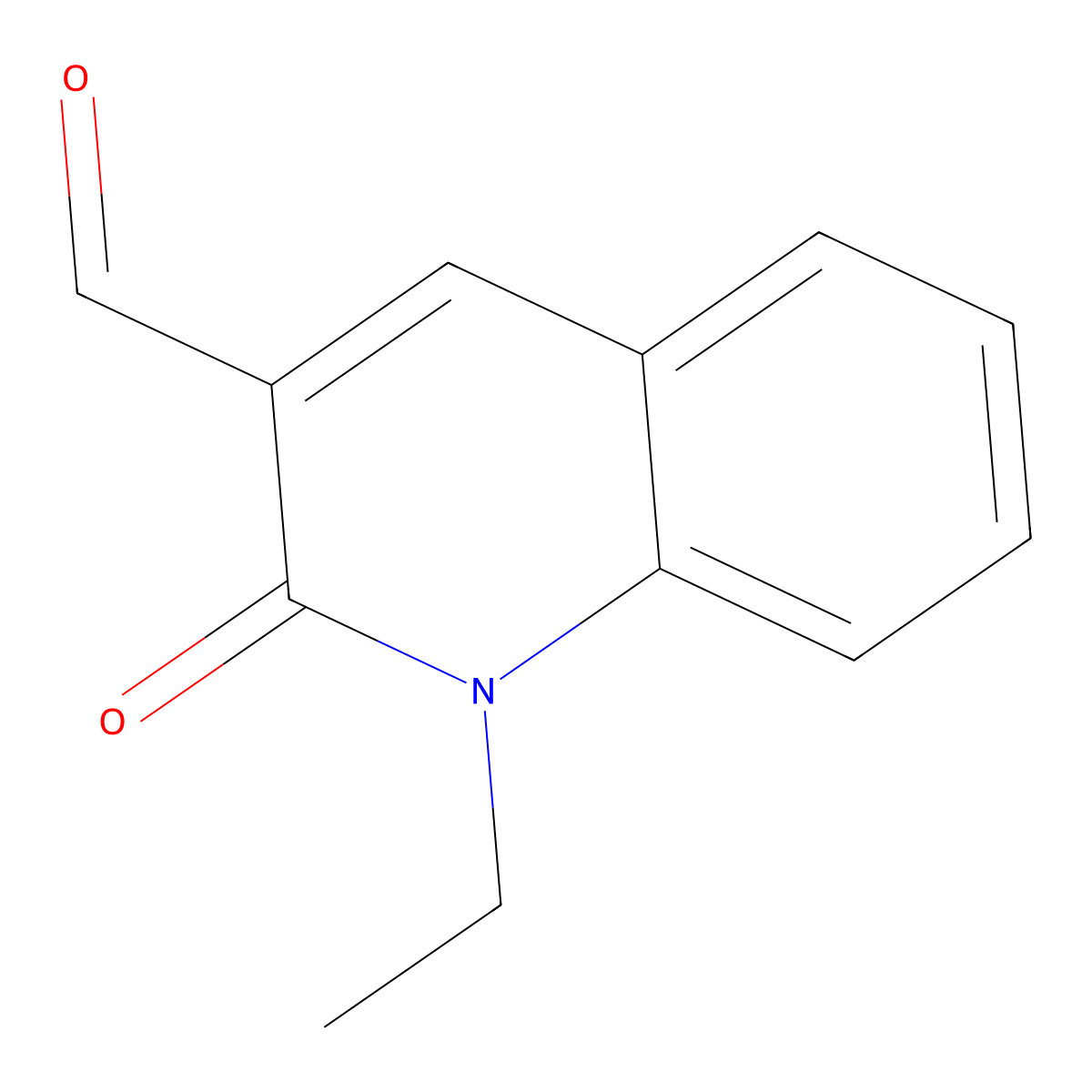 1-Ethyl-2-oxo-1,2-dihydroquinoline-3-carbaldehyde molecular structure, CAS 74598-91-7