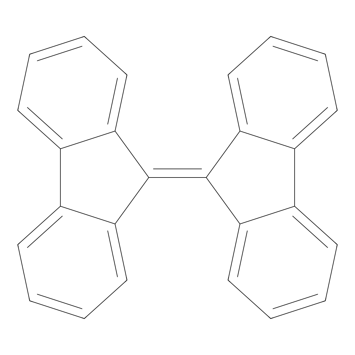 9H-Fluorene, 9-(9H-fluoren-9-ylidene)- molecular structure, CAS 746-47-4