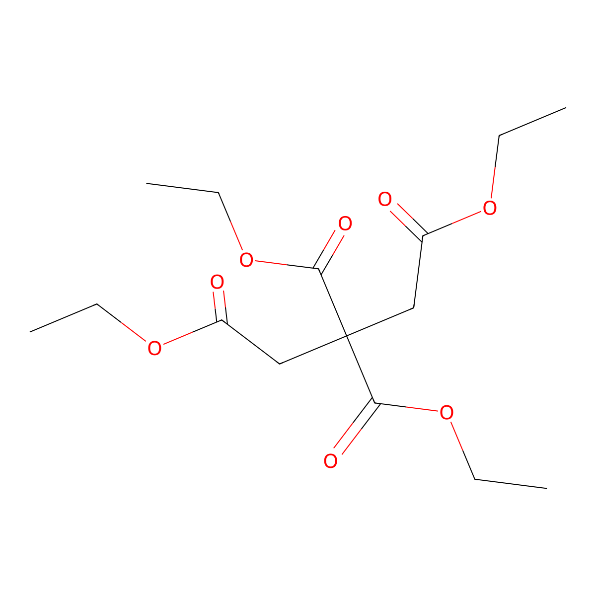 Tetraethyl propane-1,2,2,3-tetracarboxylate molecular structure, CAS 7460-75-5