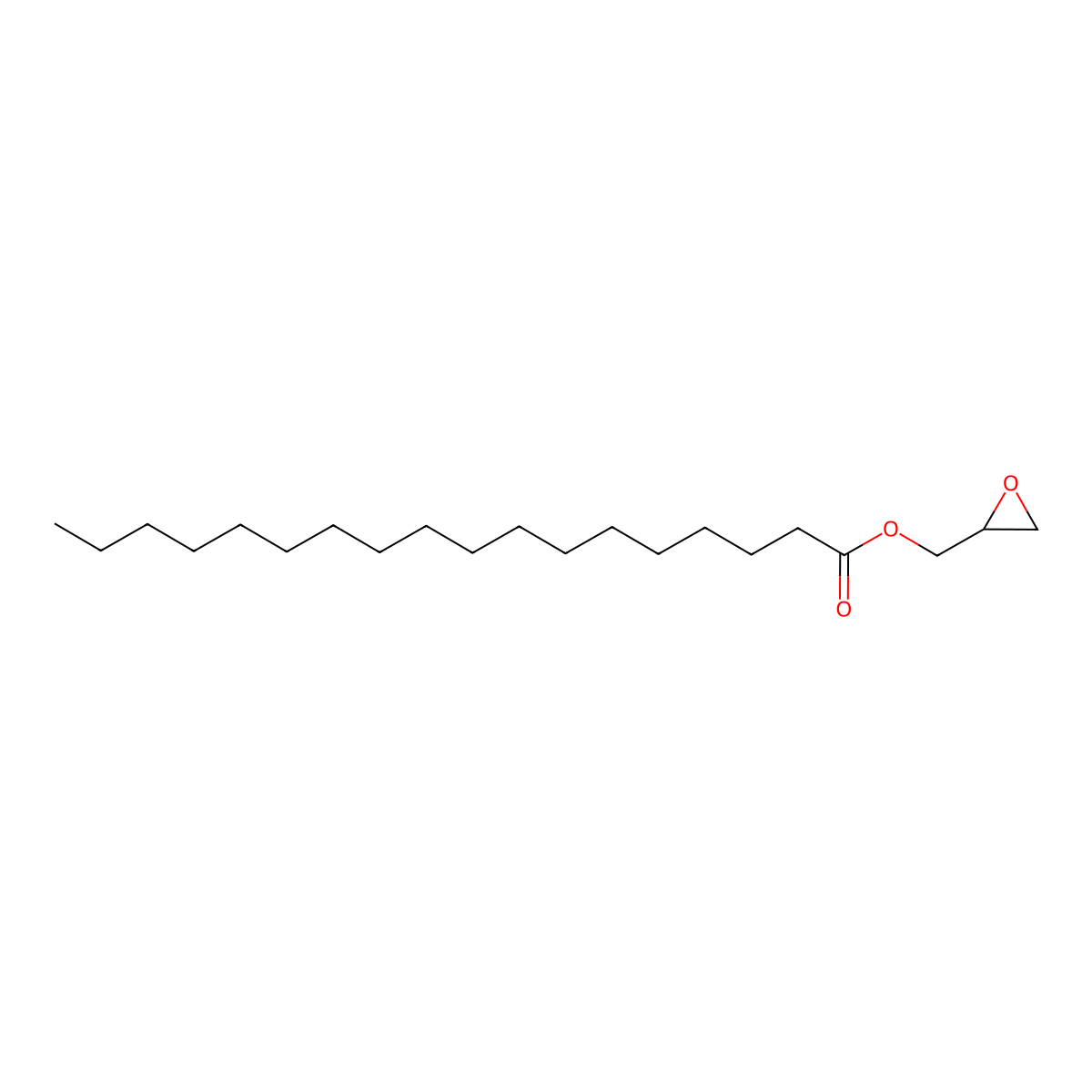 Glycidyl stearate molecular structure, CAS 7460-84-6