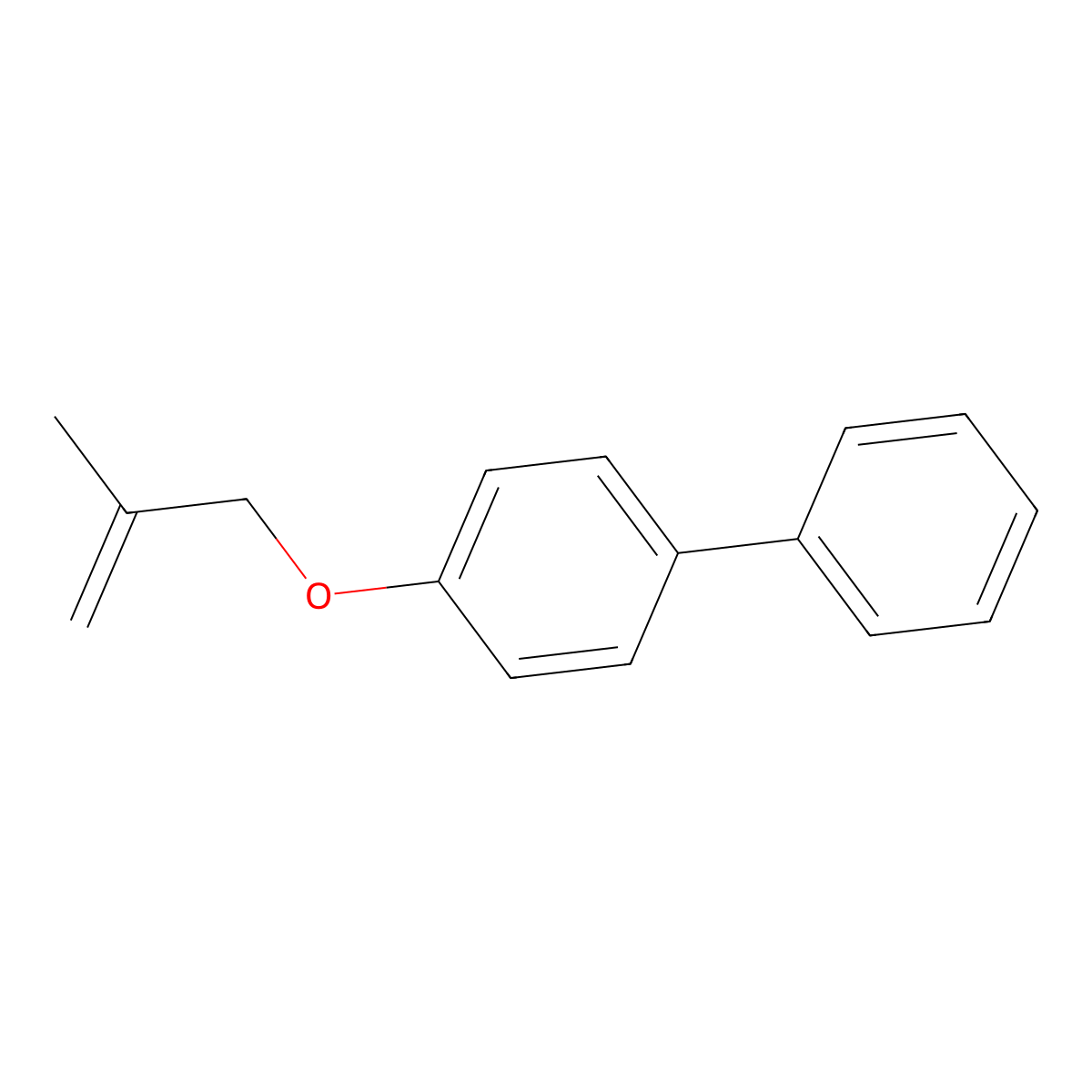 1-(2-Methylprop-2-enoxy)-4-phenylbenzene molecular structure, CAS 7460-90-4