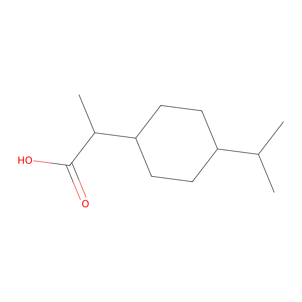 2-[4-(Propan-2-yl)cyclohexyl]propanoic acid molecular structure, CAS 74603-26-2