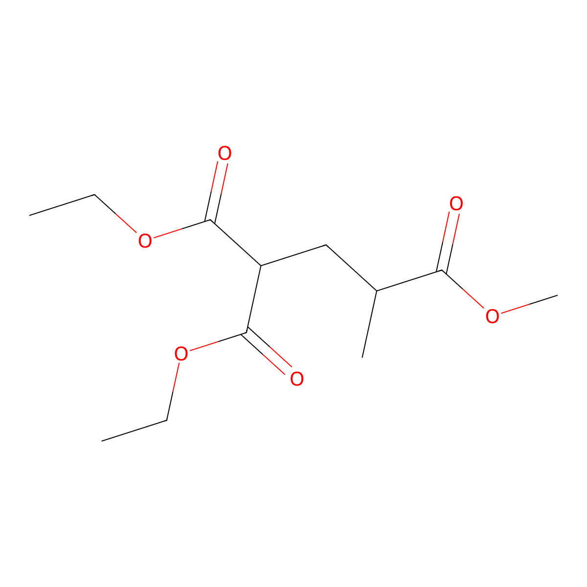 2-Ethoxycarbonyl-4-Methyl-Pentanedioic Acid 1-Ethyl Ester 5-Methyl Ester molecular structure, CAS 74607-11-7