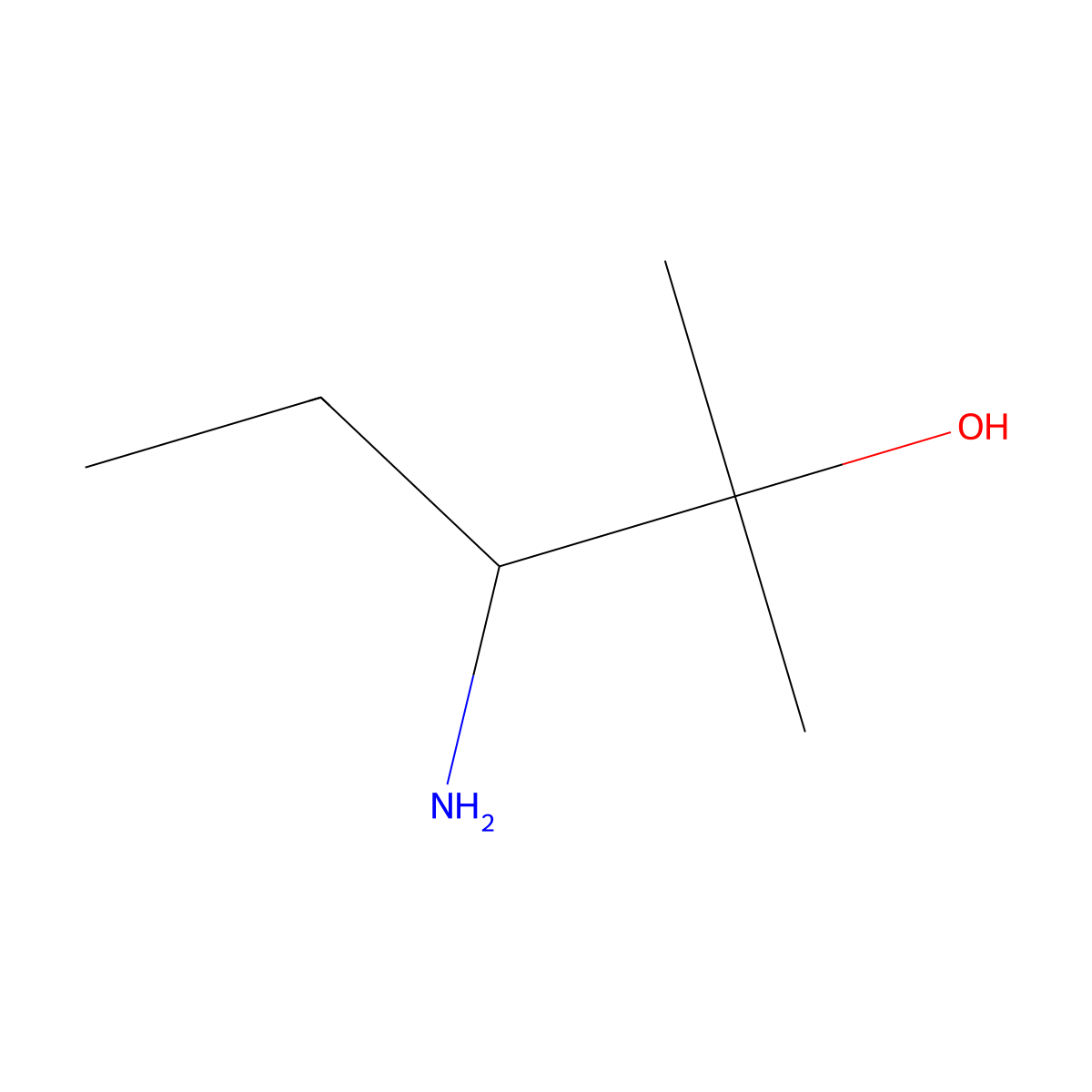 (R)-3-amino-2-methyl-pentan-2-ol molecular structure, CAS 74608-27-8