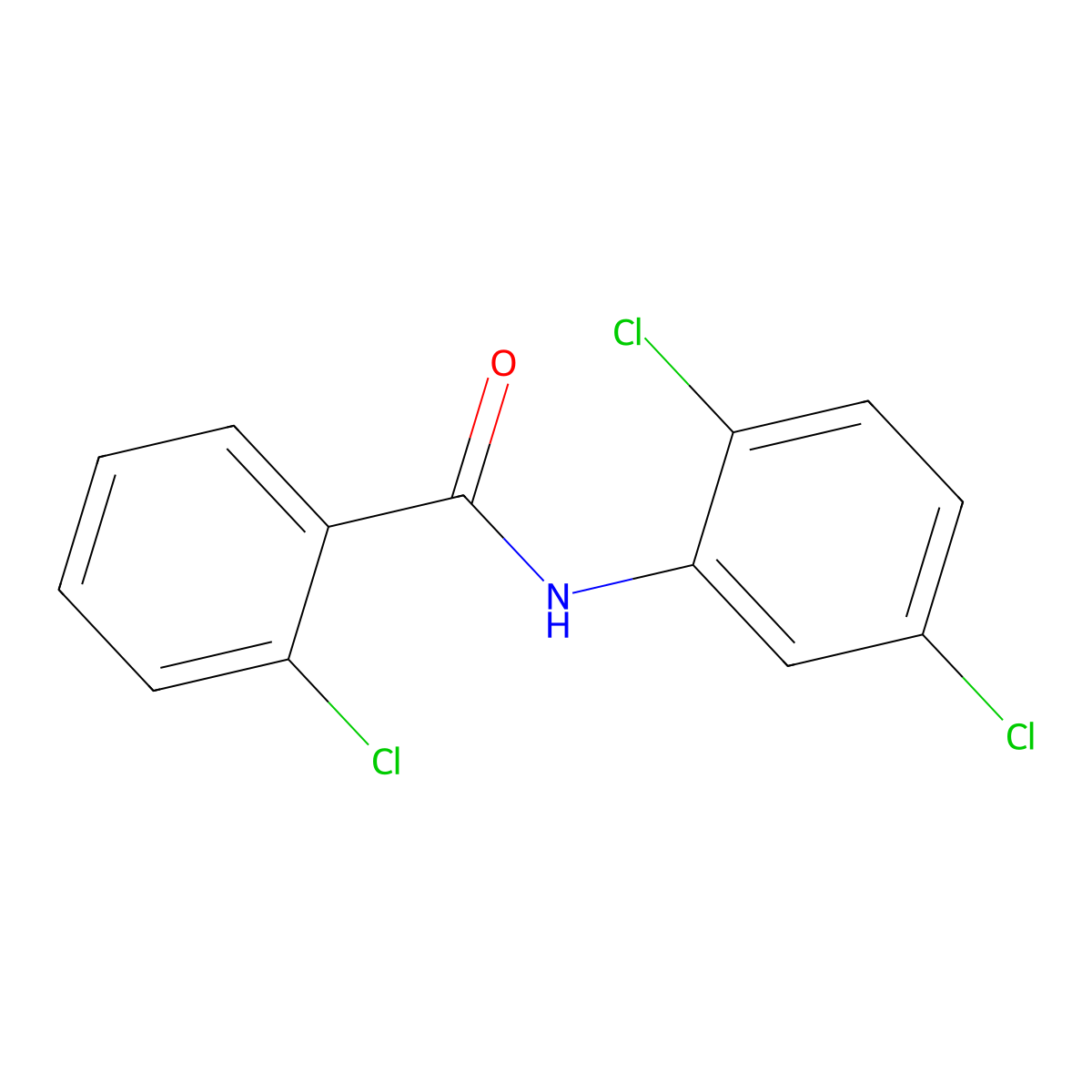 2,2',5'-Trichlorobenzanilide molecular structure, CAS 7461-30-5