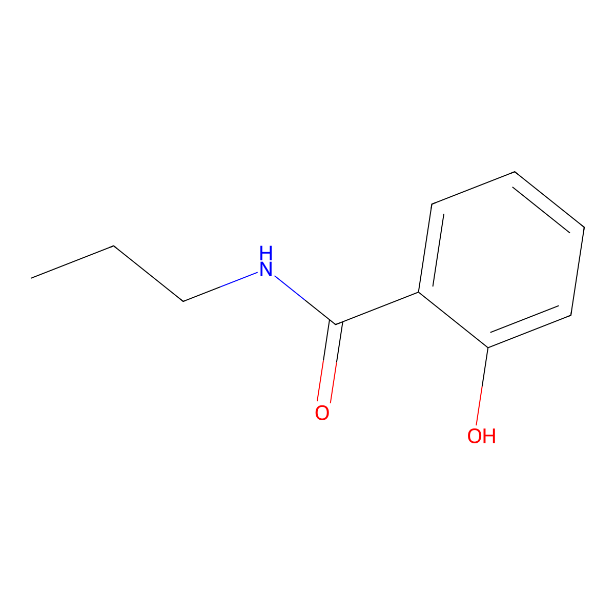 N-Propylsalicylamide molecular structure, CAS 7461-94-1