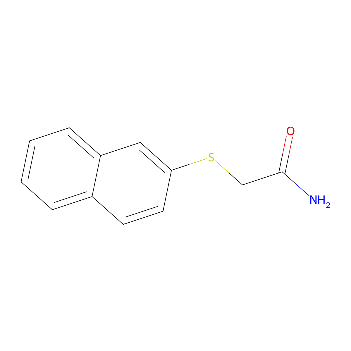 Acetamide, 2-(2-naphthalenylthio)- molecular structure, CAS 74616-66-3