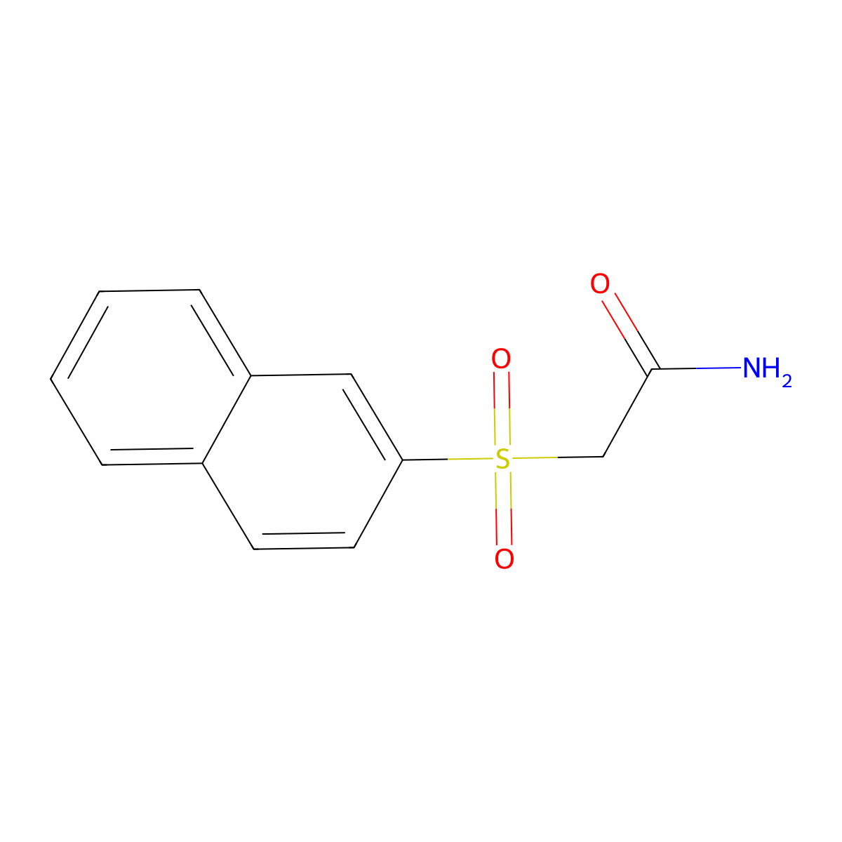 2-Naphthalen-2-ylsulfonylacetamide molecular structure, CAS 74616-72-1