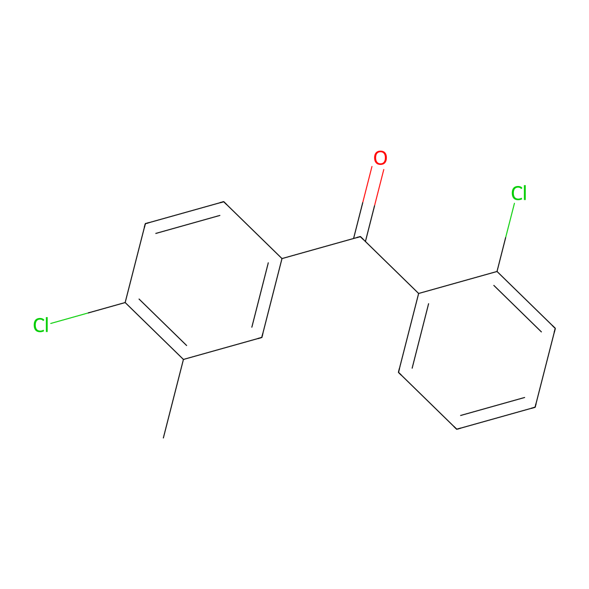 2,4'-Dichloro-3'-methylbenzophenone molecular structure, CAS 74617-45-1