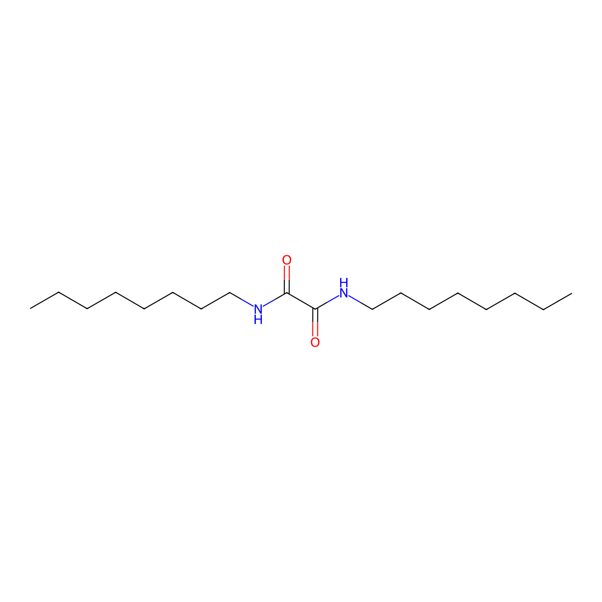 N,N'-Dioctyloxamide molecular structure, CAS 7462-50-2
