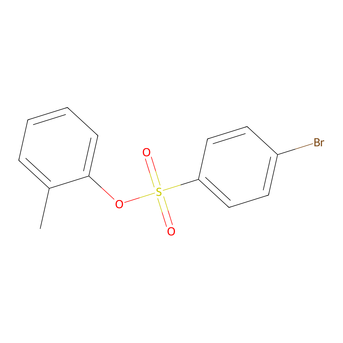 (2-Methylphenyl)4-bromobenzenesulfonate molecular structure, CAS 7463-25-4