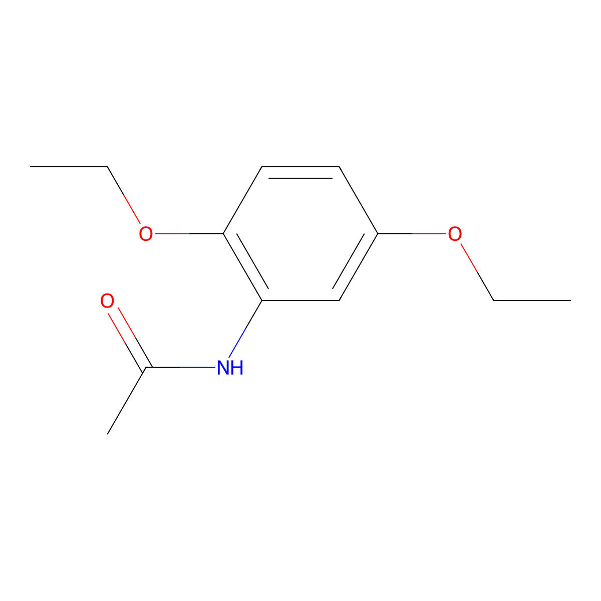N-(2,5-diethoxyphenyl)acetamide molecular structure, CAS 7463-29-8