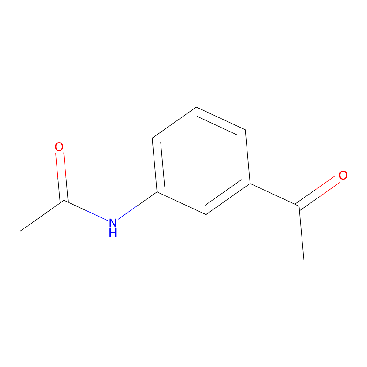3'-Acetamidoacetophenone molecular structure, CAS 7463-31-2