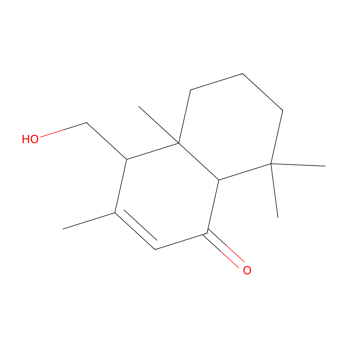 11-Hydroxydrim-7-en-6-one molecular structure, CAS 74635-87-3