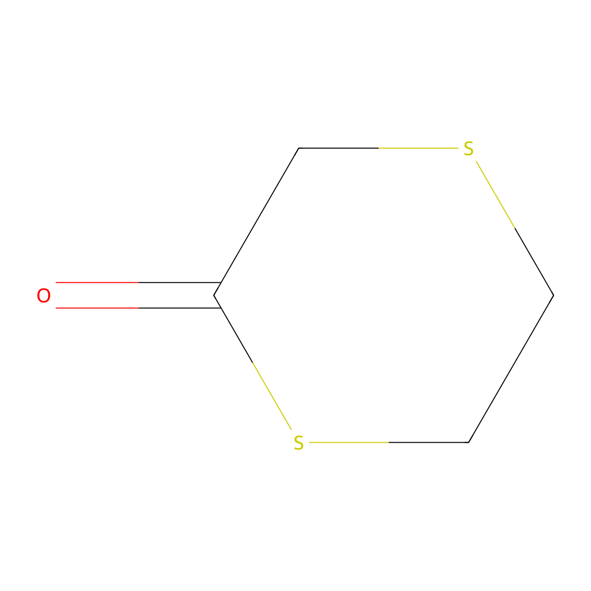 1,4-Dithian-2-one molecular structure, CAS 74637-14-2